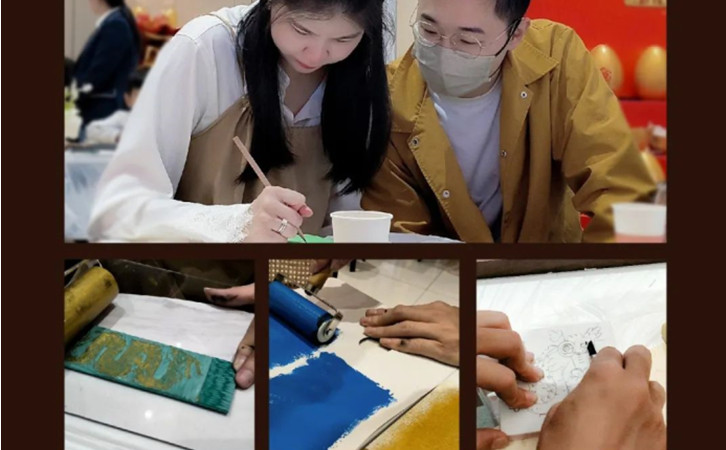 深圳月子中心DIY甲马版画日历活动，祈愿美好新生！5